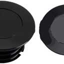Motorcycle Gas Cap Motorcycle Accessories Screw-In Flush Mount Fuel Tank Gas Cap Left Side Tank Cap/Fit For Harley Softail M8 2018-2022 Slim(Black)