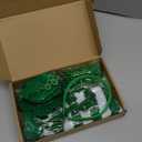 Hicarer 7 Pcs St Patrick's Day Leprechaun Costume Accessories for Women Include Tutu Skirt Headband Beaded Necklace Glasses (Polka Dot Clover)