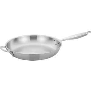 WINCO Tri-Ply Frying Pan, Silver (14")