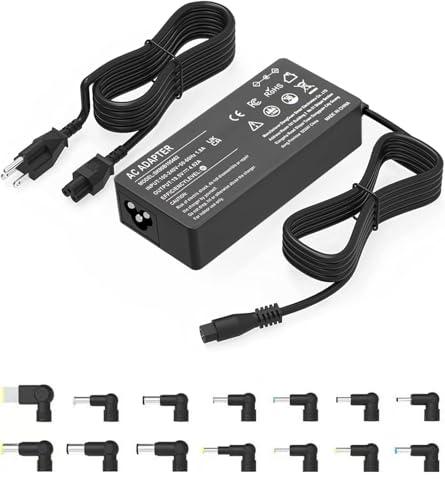 90W Universal AC Adapter Laptop Charger Compatible with HP Dell Acer Asus Lenovo IBM Sony Fujitsu Gateway Notebook Ultrabook Chromebook Power Supply Cord with 16 Connectors