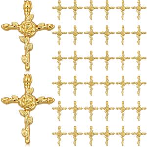 Cunno 36 Pcs Christian Cross Lapel Pins Easter Christian Faith Pins in Bulk for Women Men Small Easter Cross Jesus Enamel Brooch Blessed Pin Badge Religious Gift for Church Backpack Clothes
