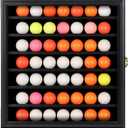 KCRasan Golf Ball Display Case - Wall Mounted Holder with Glass Door, Ideal Gift for Golf Enthusiasts