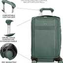 Travelpro VersaPack+ Lightweight Softside Expandable Carry on Luggage, 8 Spinner, TSA Lock, Carry On 21-Inch, Desert Sage Green