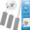 3 Packs Pumice Cleaning Stone with Extra Long Handle, Pumice Stone for Toilet Bowl Cleaning for Cleaning Toilets, Bathtubs, Grills, Swimming Pools, Sinks