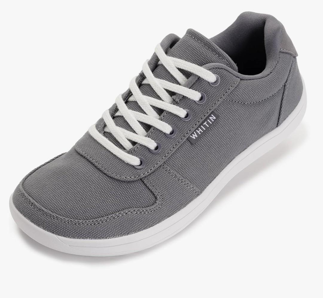 WHITIN Wide Toe Box Barefoot Sneakers for Women | Lightweight Canvas Minimalist Shoes
Size 45