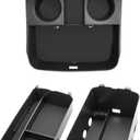(3Pack) 2026 Palisade Center Console Organizer for Hyundai Palisade (Only fit Calligraphy)(Lower&Console Organizer Double-Layer), Durable ABS Plastic Console Tray 2026 Palisade Accessories
