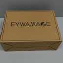 Eywamage White Flameless Pillar Candles with Remote, Cone Top Flickering Battery LED Wax Candles Set of 3