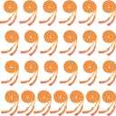 25 Pieces Graduation Honor Cord Rayon Braided Honor Cords with Tassel for Graduation Students Bachelor Master Doctoral Gown Grad Decor (Orange with White)