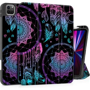 Tuiklol iPad Pro 11 Inch for 2022 2021 Gen 4ht/3rd Case, Magnetic Smart Case with Soft TPU Back Cover, Pencil Holder, Auto Wake/Sleep for iPad 11 2020 2018 2nd/1st Cover,Wind Chime