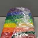 Storage Cotton Cubes 11 Inch, Woven Cotton Rope Storage Baskets for Toys Blanket Organizing, Storage Bins Decorative Organizer with Handles for Living Room Laundry Room Closet (3 Pack, Rainbow)