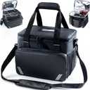 Reusable Drink Carrier with Handle for Delivery - 6 Cup Carrier for Drinks-Insulated Drink Caddy with Handle- Doordash Bag- Insulated Food Carrier-Outdoor Drink holder for Car