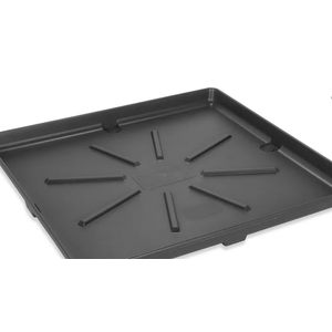 Camco 20750, Washing Machine Drain Pan  Features a Durable Plastic Construction, 1-inch/1.5-inch PVC Drain Fitting, and Measures 30-inches (L) x 32-inches (W) x 2 0.5-inches (H) (OD)