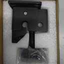 Heavy Duty Self Locking Fence Gate Lock Latch Stainless Steel, Wooden Post Mount Gate Door Latch Matte Black 1Pack