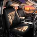 for 2026 Dodge RAM 1500 Seat Covers 2012-2026 RAM 2500 3500 | Premium Handmade Leather Waterproof Fits Not Only Crew Quad Cab Classic Bighorn Longhorn Laramie Tradesman, Flat Bench