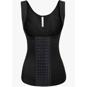 Evanhome Women's Waist Trainer Cincher Underbust Corset Vest Steel Boned Hourglass Body Shaper With Hooks S