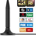 TV Antenna Indoor, Antenna for Smart TV Antenna for Local Channels, Support 4K 1080p with Signal Booster, All Older TV's Signal Booster 16FT Coax HDTV Cable, Long Range HD Reception2025 Upgrade