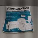 Swanna Plastic Dining Chair Covers with Backrests, PVC Clear Chair Seat Cover, Waterproof Kitchen Protector Chair Slipcover for Party No Dust/Dirt/Spill, Fit W/21 x D/18 Inch (4 Pack)