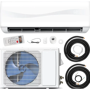 GLACER 12000BTU Mini AC Split-System, 20 SEER2 Ductless Air Conditioner w/Pre-Charged Condenser, White (12000BTU, 115V, 20 SEER2)
