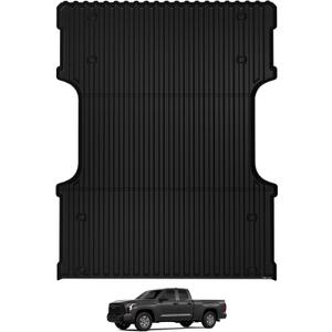 TripleAliners Truck Bed Mat Compatible with 2022 2023 2024 2025 Toyota Tundra Accessories 6.5FT Vehicle Liner Perfectly Flush All Weather Protection TPE Heavy Duty Pickup Car Bed Cargo Mat