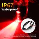 RVZONE Boat Navigation Lights Bow Lights for Boats Red and Green LED Marine Navigation Lighting IP67 Waterproof Led Boat Lighting Bow and Stern Nav Light for Pontoon,Yach, Marine (Black)