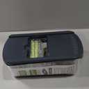 Ourokhome Mandolin Slicer for Kitchen Food, Hand Safe Vegetable Shredder with 6 Mandoline Blades, Veggie Waffle Cutter for Potato, Carrot, Zucchini, Onion, Essential Kitchen Gadgets (6 in 1, Gray) (Green)