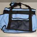Fasrom XL Beach Tote Bag with Cooler Compartment, Large Mesh Beach Pool Bag with Wet & Dry Separation for Swim, Travel (Blue)