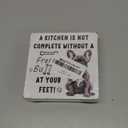 Funny French Bulldog Wooden Signs,French Bulldog Decor Gifts Wooden Box Sign,Vintage Dog Room Decor For Home Desk Tabletop Shelf Decoration 5x5 Inches