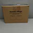 Large White Lamp Shades Set of 2, 12"Top x 16"Bottom x 11"High, Natural Linen Hand Crafted, Drum Lampshades for Floor Lamps Table Lamps, Spider, Harp Holders Included, Easy Assembly Required