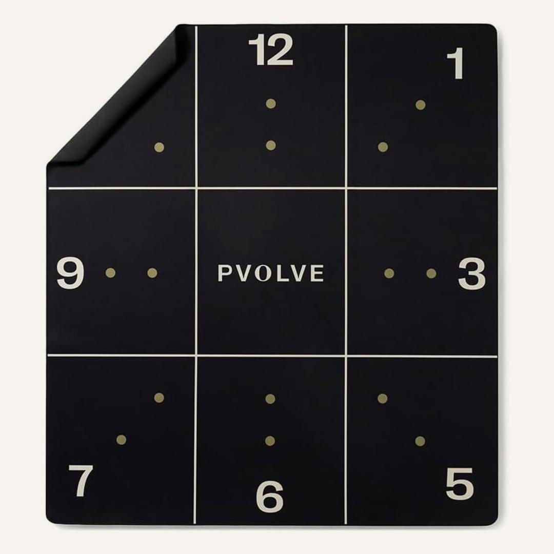 Pvolve Precision Mat - Home Workout Equipment, 4.6 x 4 x 2.2mm Rubber Mat for Home Gym, Cardio, Fitness, Designed To Be Used with The Pvolve Functional Fitness Method