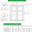 Bifold Door Hardware Kit, 2-Pack 24-Inch Bi-fold Closet Door Track Kit Bifold Closet Door Hardware Kit Folding Door Hardware Repair Replacement Tool Kit, Can Be Connected Into 48Inch