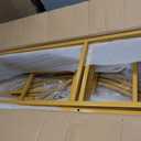 3D Metal Wedding Arch Frame, Gold Square 3D Backdrop Stand for Wedding Ceremony, Reception, Engagement Party, Birthday, Photo Booth & Event Decor, Medium