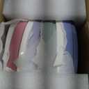 Elk and Friends Kids 6.7 Porcelain White Divided Plates with Silicone Suction Sleeves | Suitable for Babies/Toddlers | Microwave & Dishwasher Safe | Stay Put Dinnerware | Snack Dishes | 2 Pack (Blush/Lilac)