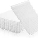 10 Pack Synthetic Ice Tiles - 1212 Inch Dryland Hockey Floor Mat - White Interlocking Hockey Training Equipment Board for Stickhandling, Shooting, Passing(10 sqft)