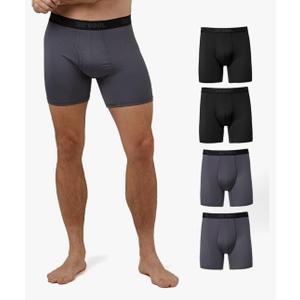 32º DEGREES mens Mens 4-pack Active Mesh Quick Dry Performance Boxer Brief Size XL