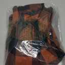 EVALESS Color Block Plaid Shacket Jacket Womens Fall Clothes Fashion Outfits (Medium, Brown)
