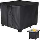 Fire Pit Cover,30 Inch Square Firepit Covers 30x30 for Outdoor Gas Fireplace,Fire Pit Table Covers Square - 30x30x25 Inch