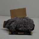 Electric Sherpa Queen Size Heated Blanket - 6 Levels, Auto-Off, Overheat Protection, Machine Washable - Grey