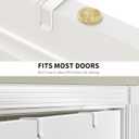 Moforoco White 9-Tier Over The Door Pantry Organizer, Pantry Organization And Storage, Metal Hanging Spice Rack Shelves Door, Home & Kitchen Essentials, Laundry Room Bathroom Organization