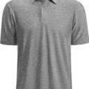 MAGCOMSEN Men's Polo Shirts Dry Fit Golf Shirts Moisture Wicking Athletic Workout Golf Polo Tees Casual Collared Shirt (Gray, XXL)