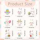 2 x 140PCS Easter Window Clings - 9 Sheets Double-Sided Reusable Bunny Egg Stickers, Anti-Collision Spring Decor for Glass, Mirror, Tile - Perfect for Home, School, Office & Indoor Party Decor