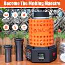 TOAUTO TRF3000 Resistance furnace 1+3KG Gold Melting Furnace 1800W 2102F Digital Smelting Furnace Kiln Kit Tool with Graphite Mold for Jewelry Recycling Melt Scrap Copper, Gold, Silver, Aluminum 110V