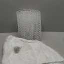 Jetec Christmas Cat Proof Tree Skirt Kit with Soft White Tree Skirt and Prickle Mat Deterrent Guard to Stop Cats from Digging and Climbing Christmas DIY Repellent Mat Deterrent Indoor 12 x 79 Inch