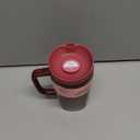 Owala SmoothSip Slider Stainless Steel Insulated Travel Mug with handle, 100% Leak Proof, For Hot and Cold Drinks, Travel Friendly with Sliding Lock Lid, 12oz, BPA Free, Leak Proof, Black Cherry