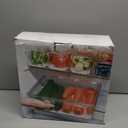 Pomeat 10 Pack Fridge Organizer, Stackable Refrigerator Bins with Lids, BPA-Free Produce Fruit Storage Containers for Fridge, Clear for Food, Drinks, Vegetable