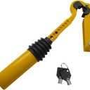 Handbrake to Gear Stick Lock, Steel Auto Security Lock Device with Adjustment Locking and Keys, Universal Anti Theft Handbrake Accessory Fit for Manual and Automatic Vehicle