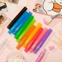 Patelai 60 Pieces 10 ml Plastic Spray Bottles Empty Fine Mist Sprayer Bottles for Travel Essential Oils Perfume Supplies(Multicolored)