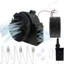 Halloween Inflatable Fan Replacement, Adapter for Christmas Inflatable Outdoor Decoration Blower for Xmas Blow Up Holiday Yard Inflatables, 0.5A Fan 0.75A Plug for Small Christmas