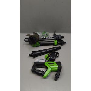 Kids Tool Set, 3-IN-1 Toddler Power Garden Tools with Sounds & Lights, Volume+/-, Toy Weed Wacker, Leaf Blower & Hedge Trimmer, Outdoor Play Toy Tools, Christmas Birthday Gifts for Boys 3 4 5 6 7 8+