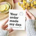 Anwyll Thank You Cards for Small Business,100Pcs Thank You Card for Packaging,Thank You for Supporting My Small Business Cards,White Thanks for Your Order Card for Customer Appreciation (3x3.5'')