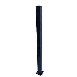 Black MOUNTWEST 42" Aluminum TOP-Mount Blank Post - Outdoor Pillar for Lasting Style and Durability